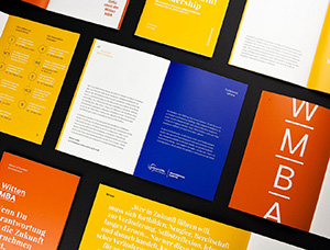 強烈的色彩，簡約的排版！德國Witten/Herdecke大學宣傳冊設計