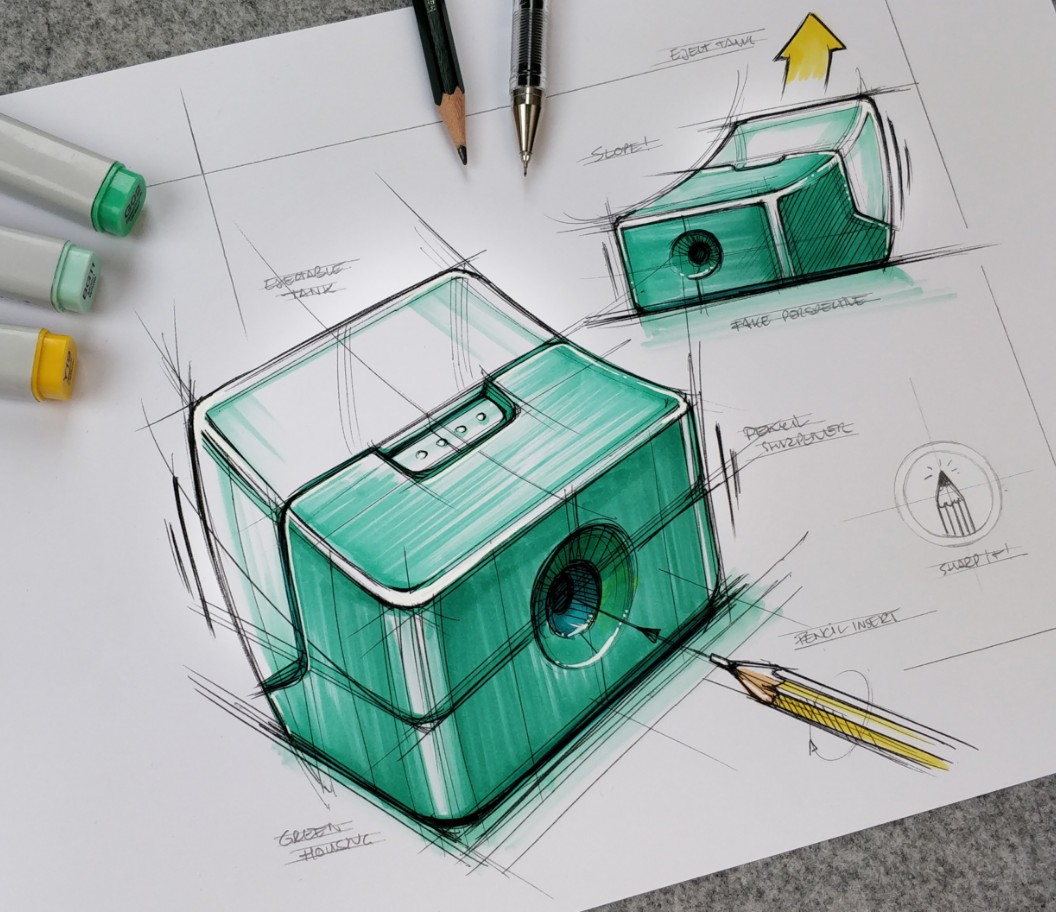 细节！设计师的产品手绘效果图