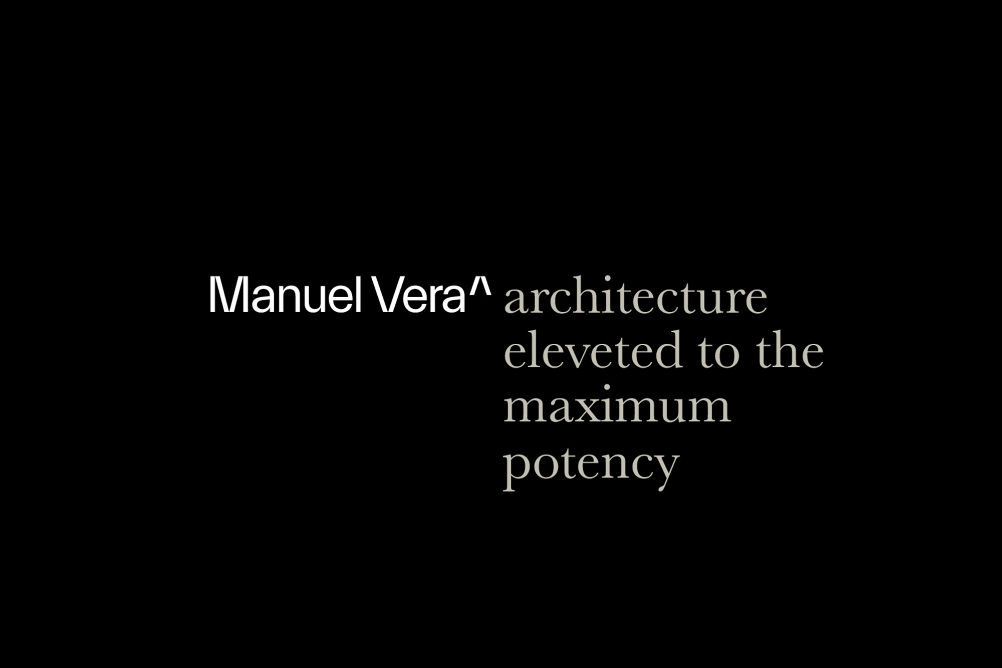 建筑师Manuel Vera品牌形象设计