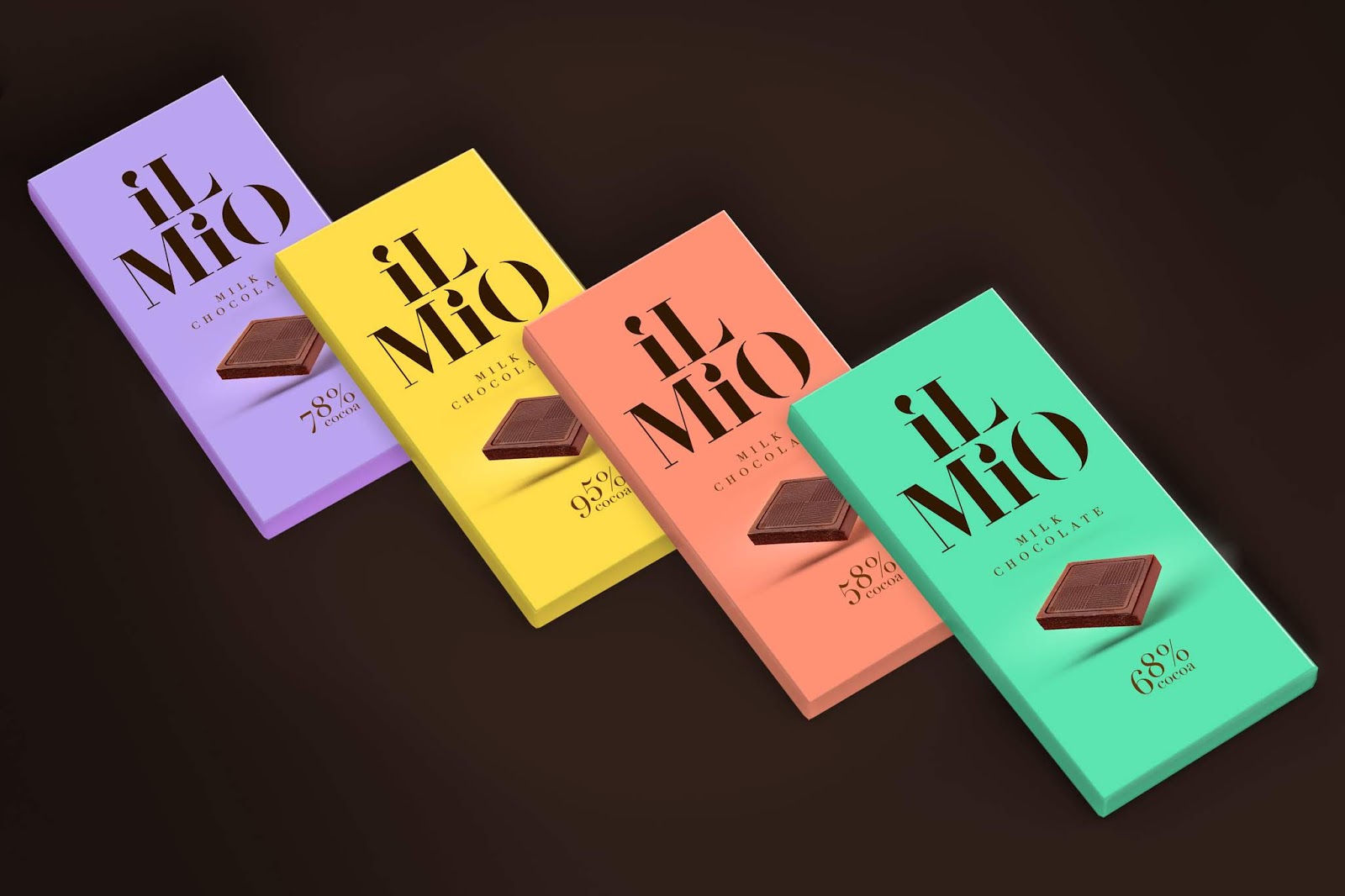 时尚优雅的iLMio巧克力包装