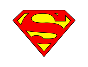 Superman超人logo矢量图