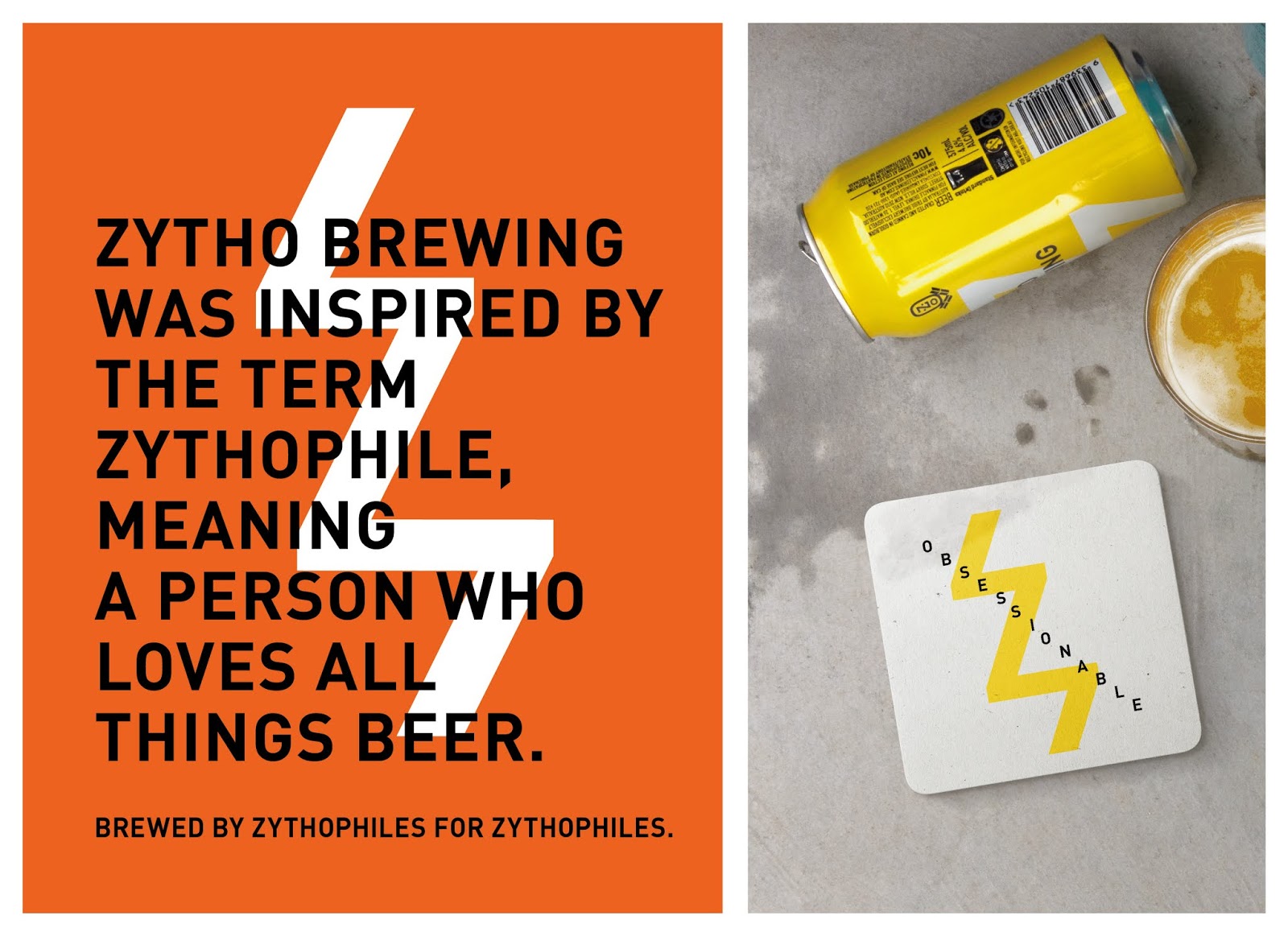 简约，纯色！Zytho Brewing啤酒包装设计