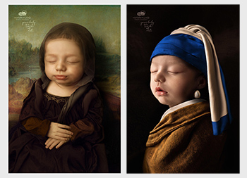 您的宝宝是一件艺术品！Os Bebês da Lhais摄影工作室创意广告