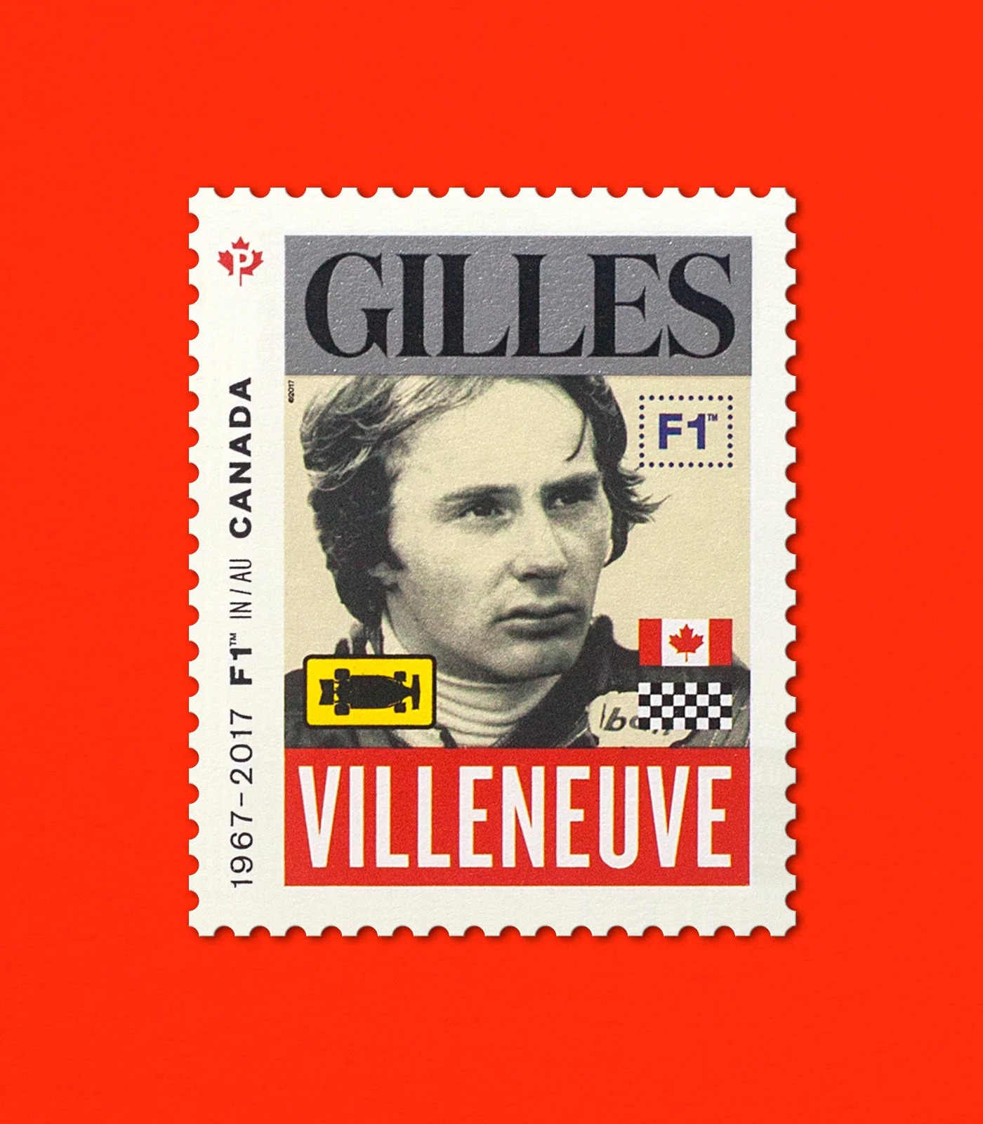 纪念5位F1传奇车手！加拿大邮政F1邮票设计