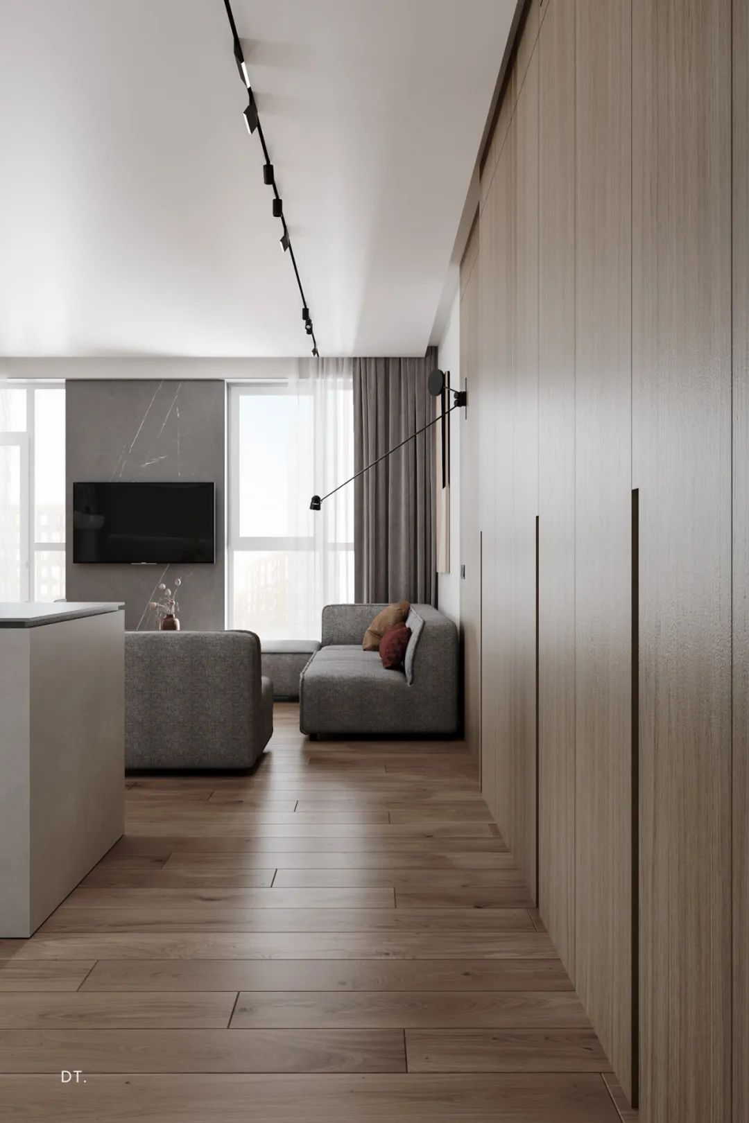盐系+原木，极富生活气息的现代住宅设计