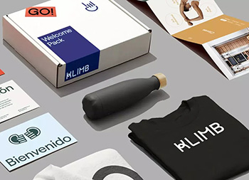 北欧极简！瑞典Klimb健身俱乐部品牌视觉设计