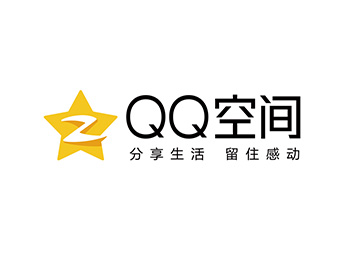 QQ空间logo标志矢量图