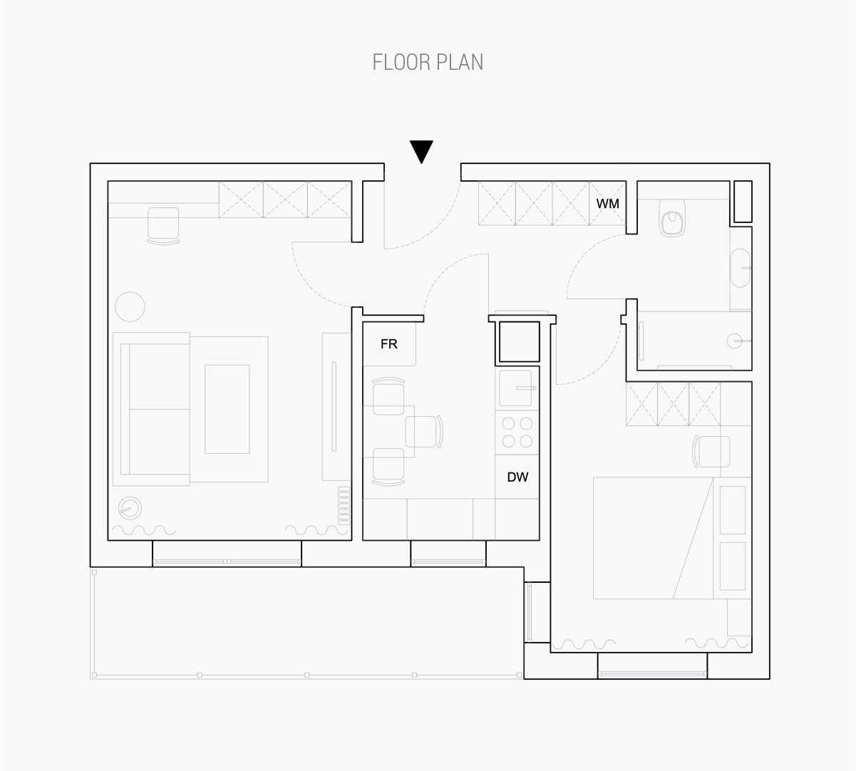 有设计的紧凑空间！3间45平米小公寓