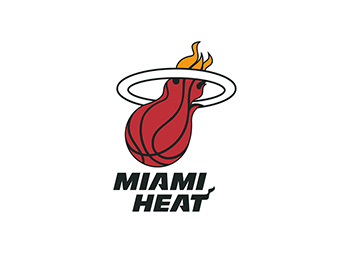 NBA:迈阿密热火队logo标志矢量图