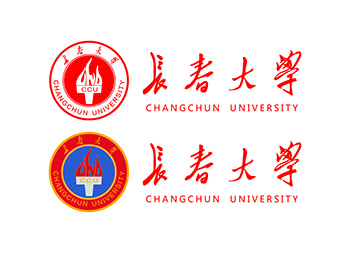 长春大学校徽标志矢量图