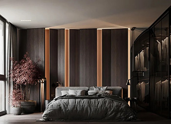 木質肌理+高級灰，優雅低調的現代輕奢美宅