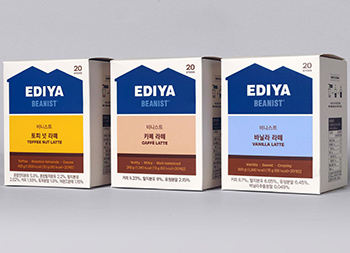 與眾不同的白！韓國咖啡EDIYA品牌包裝設計