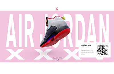 Air Jordan XXXV篮球鞋网站设计