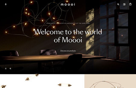 家居品牌Moooi网站设计