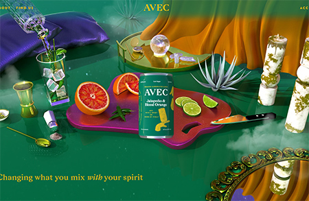 AVEC飲料網站設計