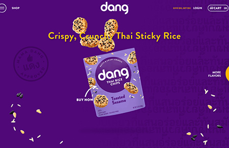 韓國dang食品網站設計