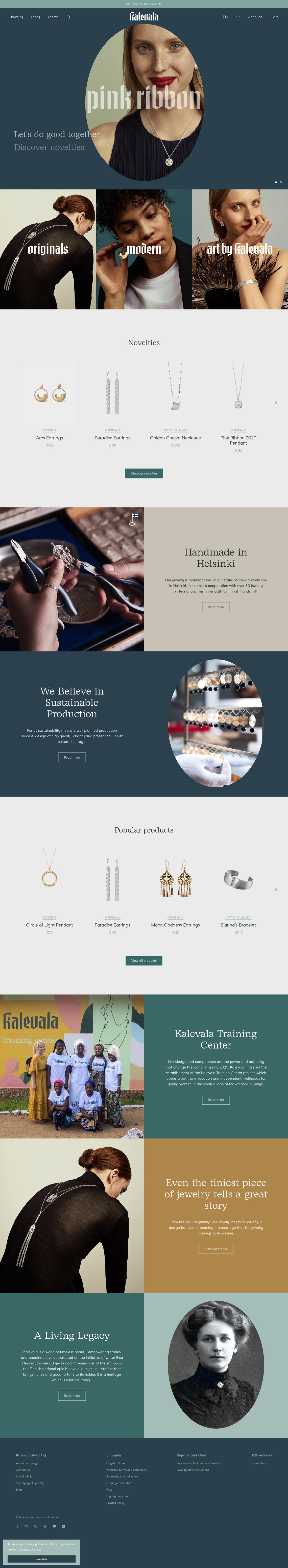 Kalevala珠宝网站设计
