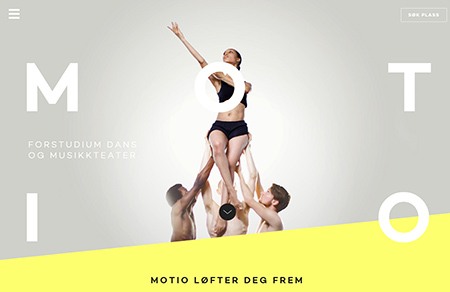 MOTIO舞蹈學院和音樂劇院網站設計