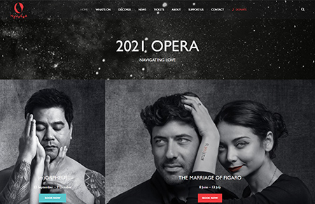 新西兰歌剧团网站设计