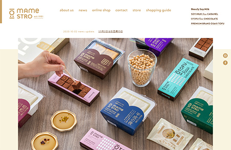mamestro豆製品網站設計