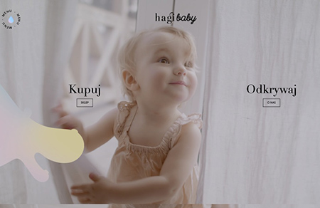 Hagi Baby兒童護膚品牌網站設計
