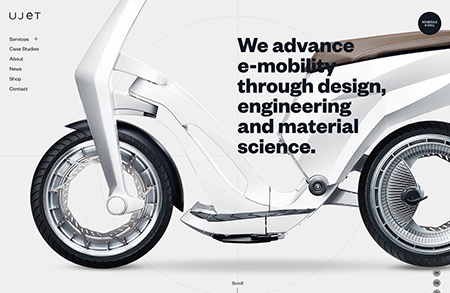 UJET电动自行车网站设计