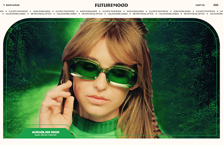 Futuremood酷炫太阳镜网站设计
