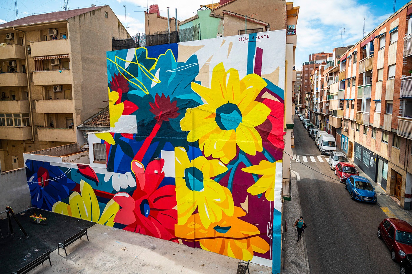 Diego Vicente街头壁画艺术作品
