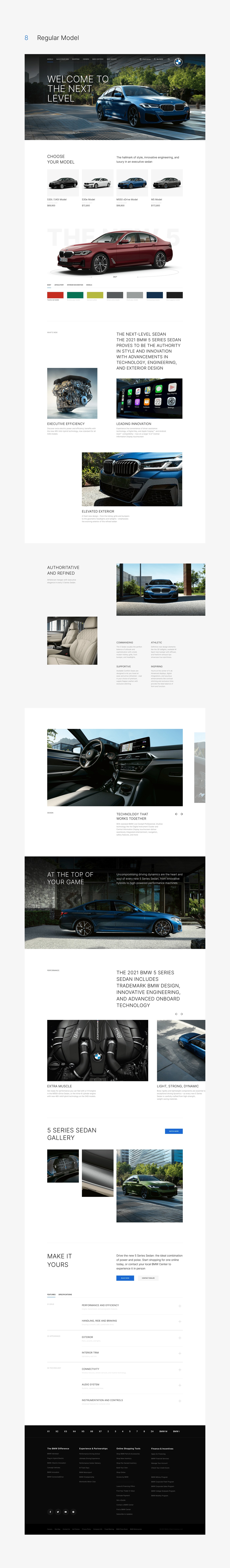 BMW美国网站概念设计