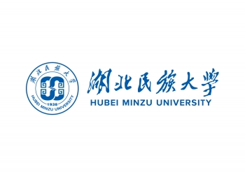 湖北民族大学校徽标志矢量图