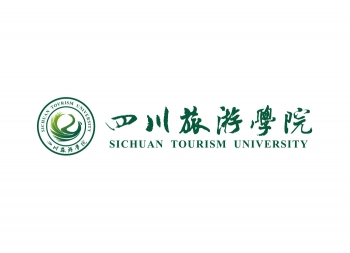 四川旅游学院校徽标志矢量图