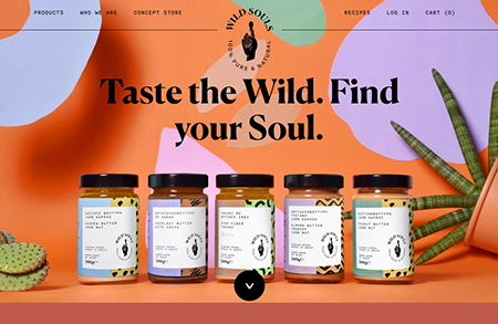 Wild Souls食品电商网站设计