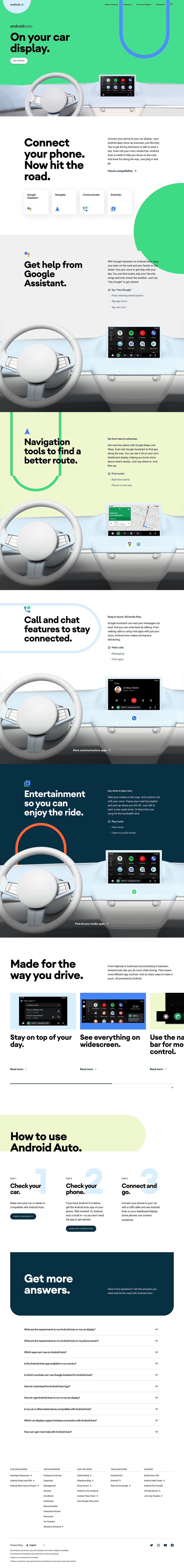 Android Auto网站设计