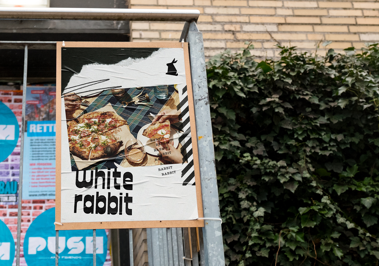 White Rabbit比萨包装设计