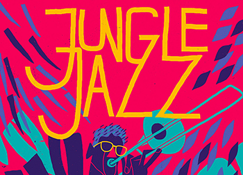 André Ducci作品：Jungle Jazz音樂節插畫海報設計