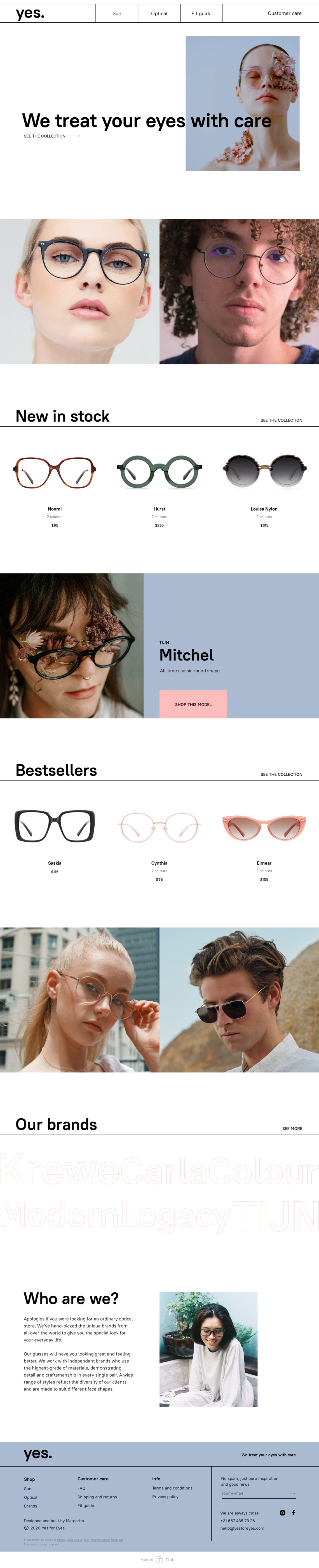 Yes.眼镜店网站设计