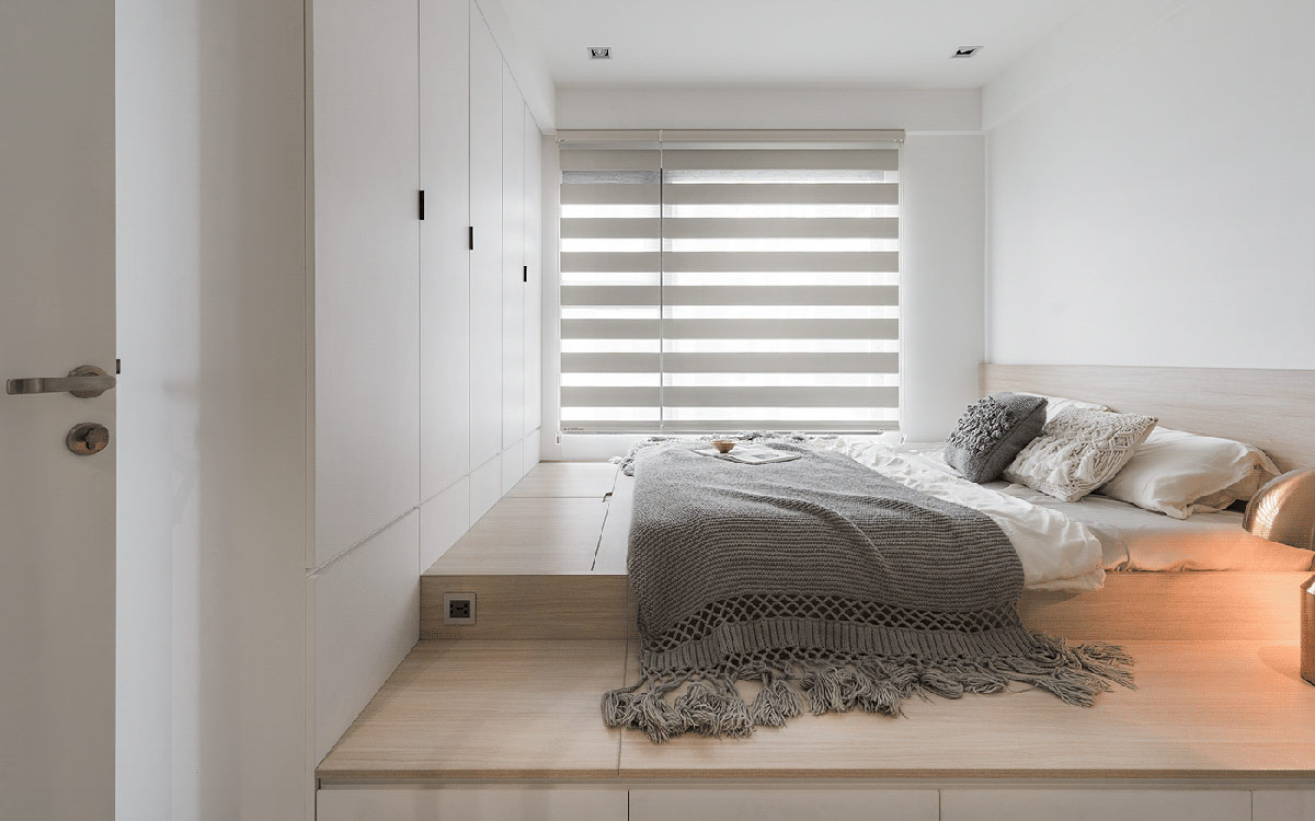极简主义风格的纯白住宅空间设计