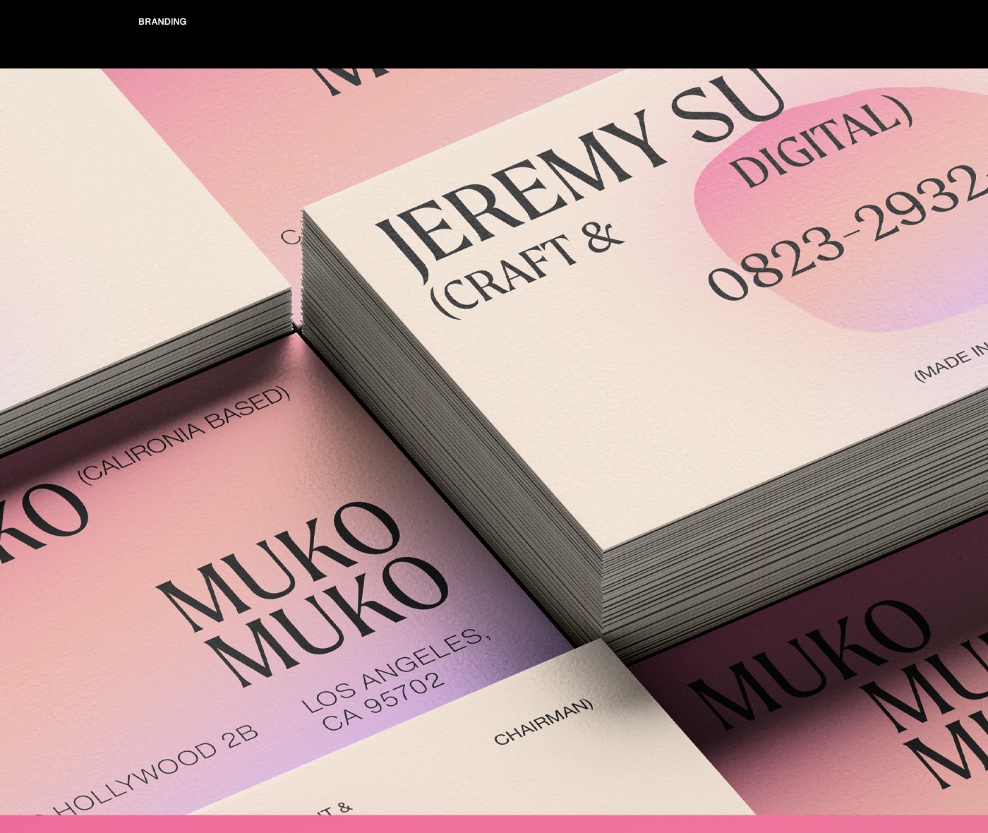 Muko设计机构品牌视觉设计