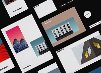 极简风格！ENCORE建筑事务所品牌设计