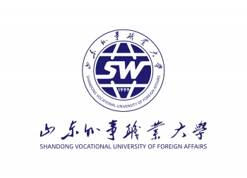 山东外事职业大学校徽标志矢量图