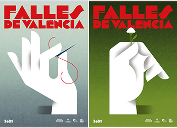 瓦倫西亞法雅節Fallas 2021創意海報設計