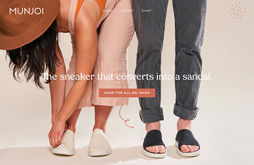 Munjoi鞋品牌网站设计