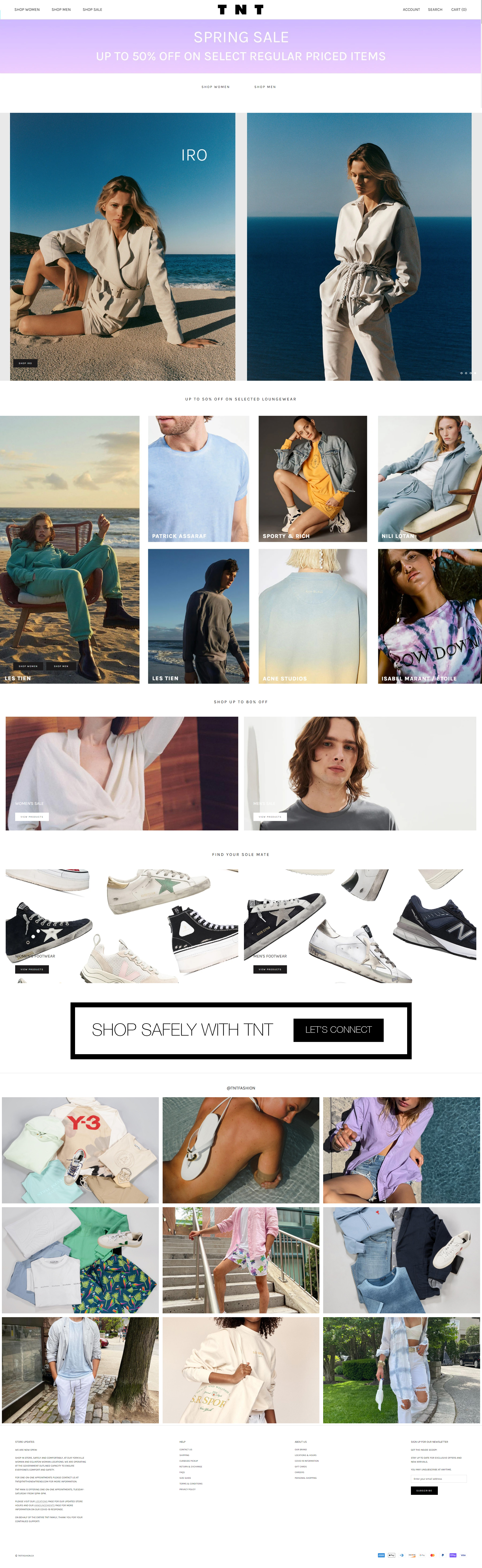 TNT fashion服饰购物网站设计