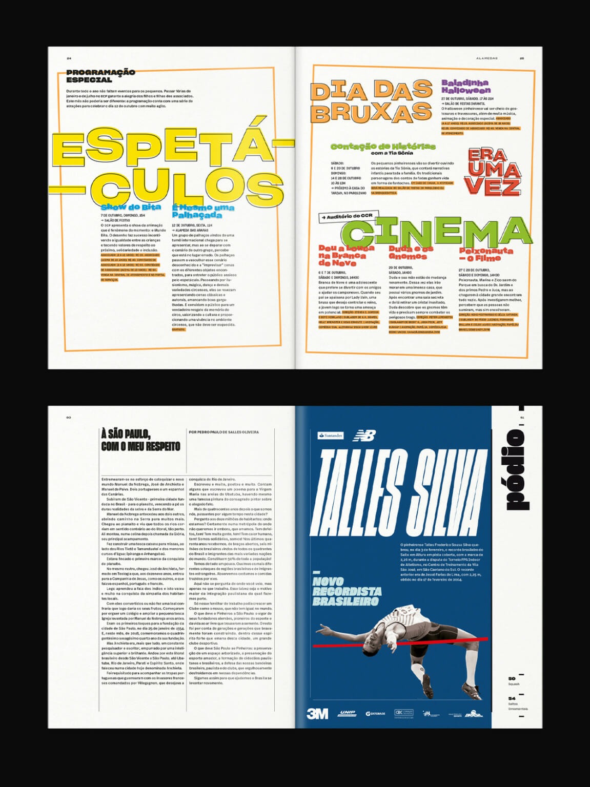 Esporte Clube Pinheiros体育刊物版面设计