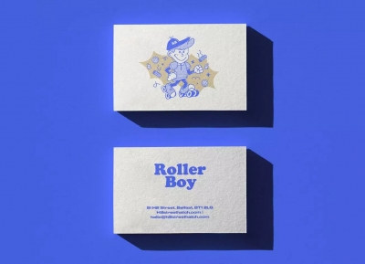 複古風格的Roller Boy餐廳品牌設計