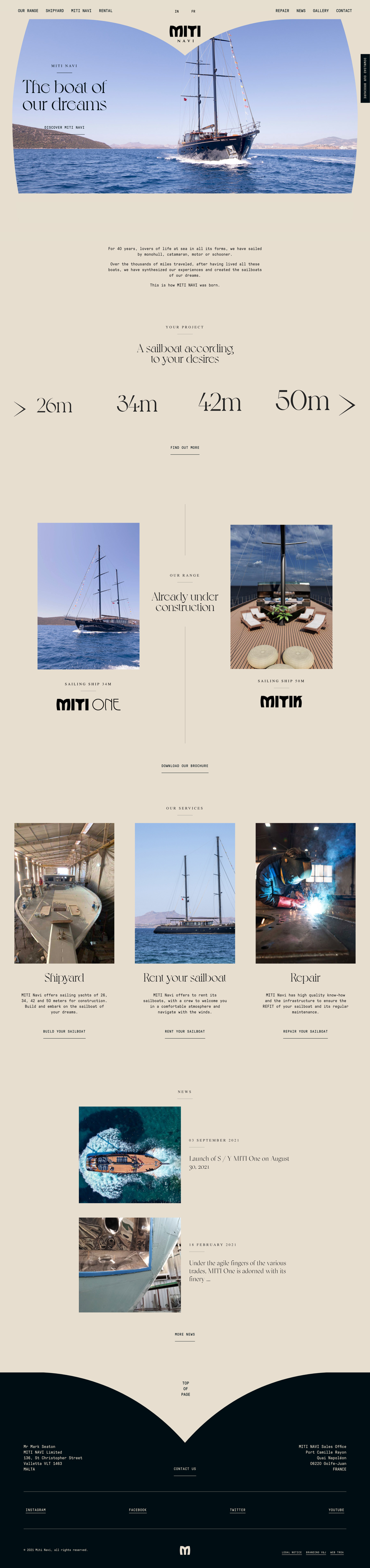 MITI NAVI造船厂网站设计
