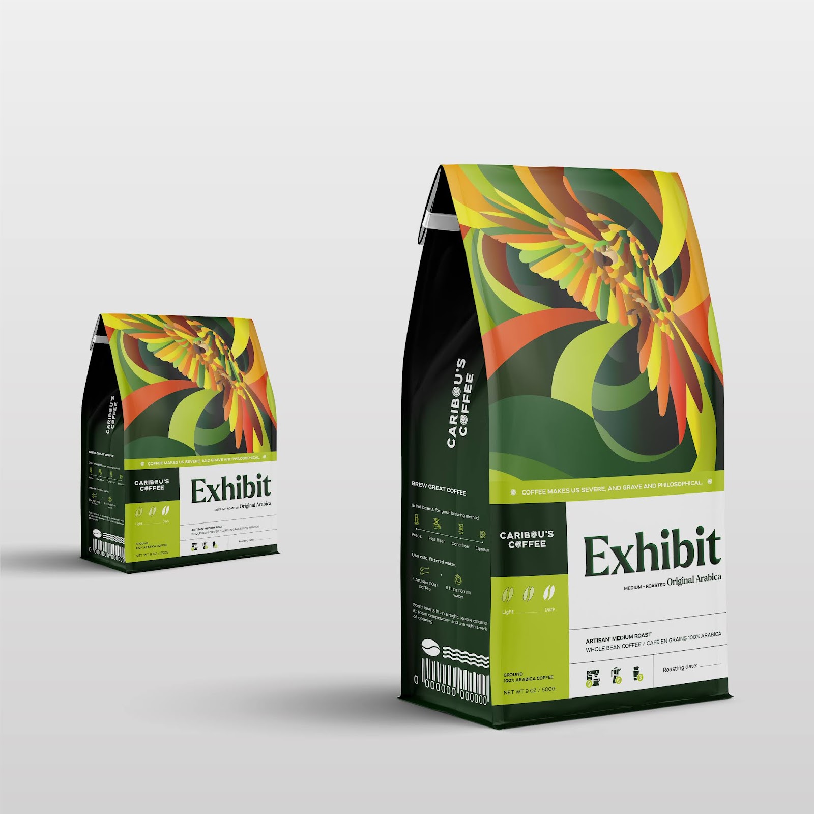 Caribous速溶咖啡包装设计