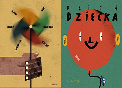 Jakub Kamiński插畫風滿格的海報設計