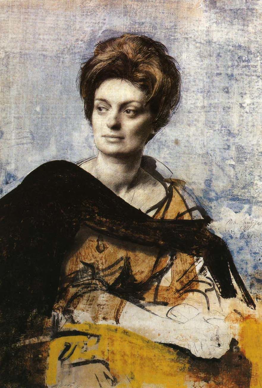 皮埃特罗· 阿尼戈尼（Pietro Annigoni）人物素描作品