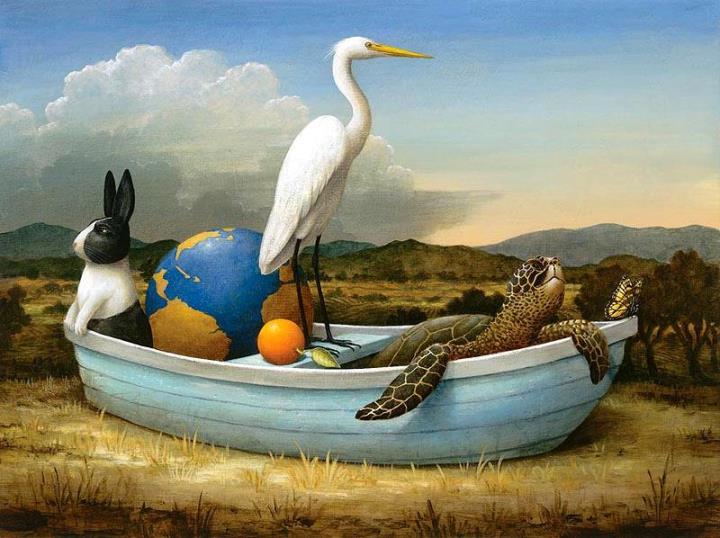 凯文·斯隆（Kevin Sloan）超现实绘画作品